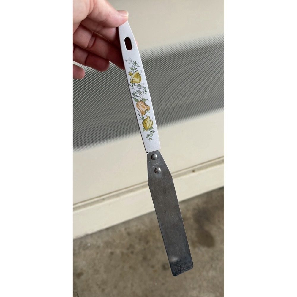 Vintage Spice Of Life Pattern Icing Spreader Spatula Stainless Steel USA